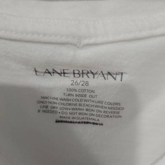 NWOT Lane Bryant Cold Shoulder Shark Bite Ombre Shirt in Size 26/28 = 4X - Picture 2 of 8